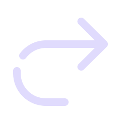 Cartoon curved arrow